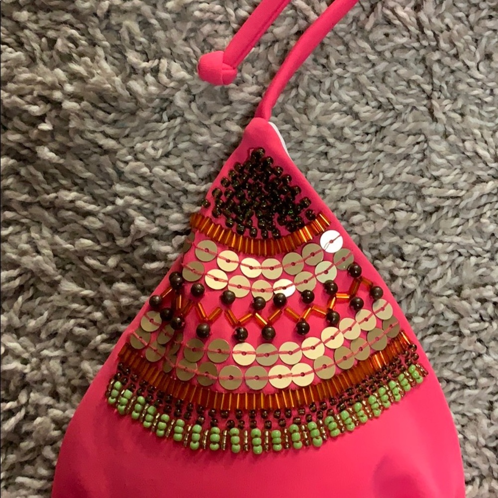 Victoria’s Secret Embellished/Sequin Coral Bikini - Picture 2 of 2